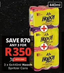 Checkers Hyper Hooch Spritzer Cans offer
