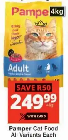 Checkers Hyper Pamper Cat Food All Variants offer