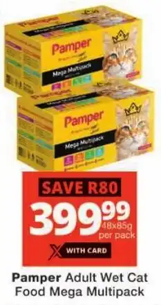 Checkers Hyper Pamper Adult Wet Cat Food Mega Multipack offer