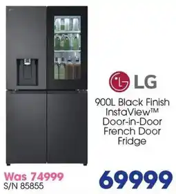 Hirsch's LG Black Finish InstaView Door-in-Door French Door Fridge offer