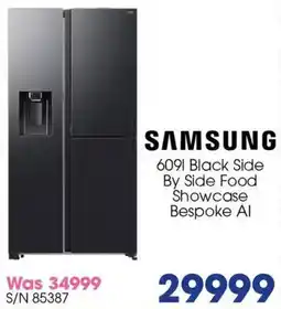 Hirsch's Samsung Black Side By Side Food Showcase Bespoke AI offer