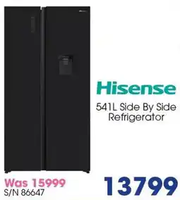 Hirsch's Hisense Side By Side Refrigerator offer