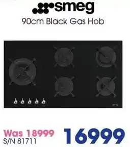 Hirsch's Smeg Black Gas Hob offer