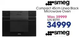 Hirsch's Smeg Compact Linea Black Microwave Oven offer