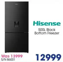 Hirsch's Hisense Black Bottom Freezer offer