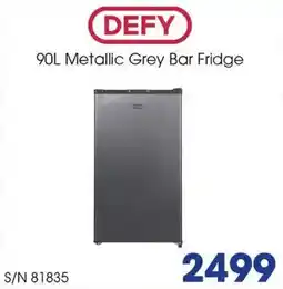Hirsch's Defy Metallic Grey Bar Fridge offer