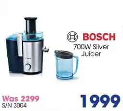 Hirsch's Bosch 700W Silver Juicer offer