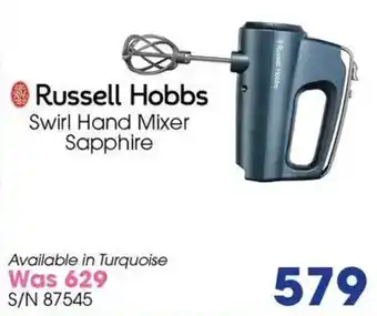 Hirsch's Russell Hobbs Swirl Hand Mixer Sapphire offer