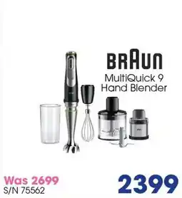 Hirsch's Braun MultiQuick 9 Hand Blender offer