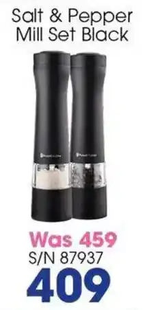 Hirsch's Russell Hobbs Salt & Pepper Mill Set Black offer