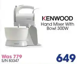 Hirsch's Kenwood Hand Mixer With Bowl 300W offer