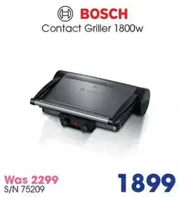 Hirsch's Bosch Contact Griller 1800w offer