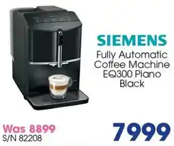 Hirsch's Siemens Fully Automatic Coffee Machine EQ300 Piano Black offer