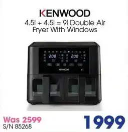 Hirsch's Kenwood Double Air Fryer With Windows offer