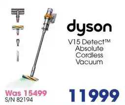 Hirsch's Dyson V15 Detect Absolute Cordless Vacuum offer