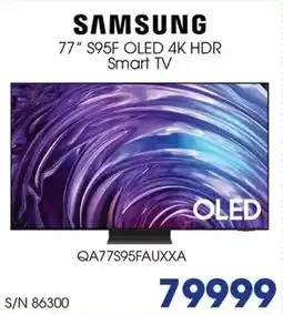 Hirsch's Samsung 77" S95F OLED 4K HDR Smart TV offer
