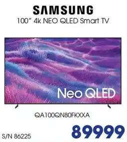 Hirsch's Samsung 100" 4k NEO QLED Smart TV offer