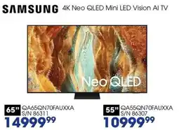 Hirsch's Samsung 55" 4K Neo QLED Mini LED Vision AI TV offer