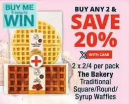 Checkers The Bakery Traditional Square/ Round/ Syrup Waffles offer