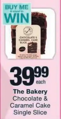 Checkers The Bakery Chocolate & Caramel Cake Single Slice offer