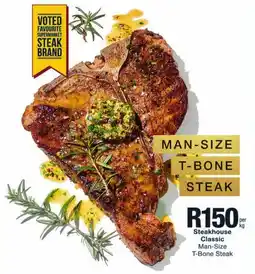 Checkers Steakhouse Classic Man-Size T-Bone Steak offer