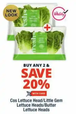 Checkers Cos Lettuce Head/ Little Gem Lettuce Heads/ Butter Lettuce Heads offer