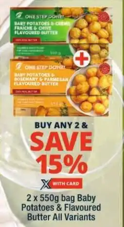 Checkers Baby Potatoes & Flavoured Butter All Variants offer
