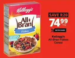 Checkers Kellogg's All-Bran Flakes Cereal offer