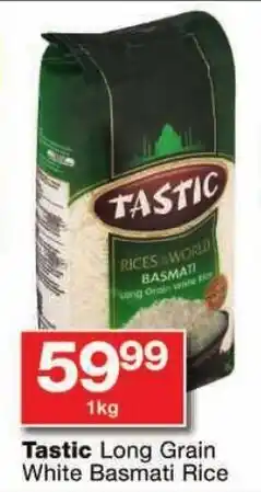 Checkers Tastic Long Grain White Basmati Rice offer