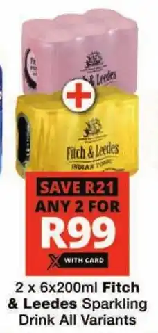 Checkers Fitch & Leedes Sparkling Drink All Variants offer
