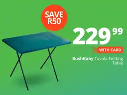 Checkers BushBaby Tavola Folding Table offer