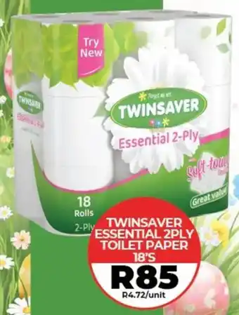 1UP Twinsaver essential 2ply toilet paper offer