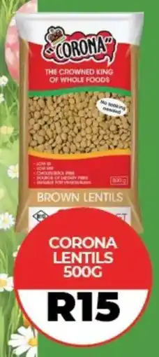 1UP Corona lentils offer