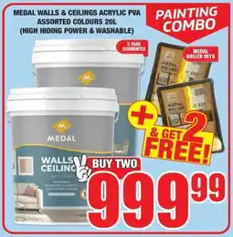 Boxer MEDAL WALLS & CEILINGS ACRYLIC PVA ASSORTED COLOURS 20L offer
