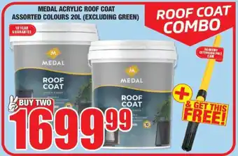 Boxer MEDAL ACRYLIC ROOF COAT ASSORTED COLOURS 20L (EXCLUDING GREEN) offer