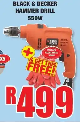 Boxer BLACK & DECKER HAMMER DRILL 550W offer