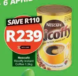 Checkers Nescafé Ricoffy Instant Coffee 1.5kg offer