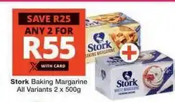 Checkers Stork Baking Margarine offer
