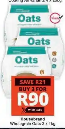 Checkers Housebrand Wholegrain Oats offer