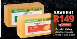 Checkers Crystal Valley Cheddar/Gouda Cheese offer