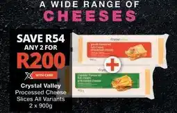 Checkers CRYSTAL VALLEY PROCESSED CHEESE SLICES offer
