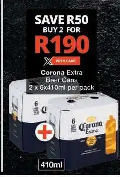 Checkers Corona Extra Beer Cans offer