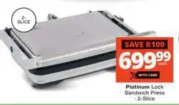 Checkers Platinum Lock Sandwich Press offer