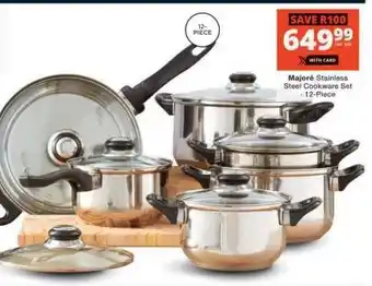 Checkers Majore Stainless Steel Cookware Set - 12-Piece offer