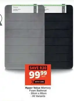 Checkers Hyper Value Memory Foam Bathmat offer