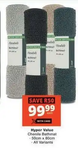 Checkers Hyper Value Chenille Bathmat offer