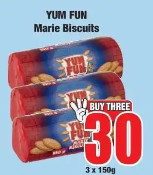 Boxer YUM FUN Marie Biscuits offer