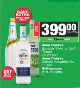 Spar Tops Jose Cuervo Combo offer