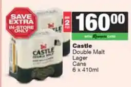 Spar Tops Castle Double Malt Lager Cans offer