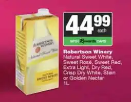 Spar Tops ROBERTSON WINERY offer